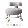 Adjustable Back Support Rolling Stool for Home And Office Use