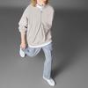Adidas Originals Striped Logo Half-Zip Track Jacket Men Outerwear Pearl-Grey HM2340