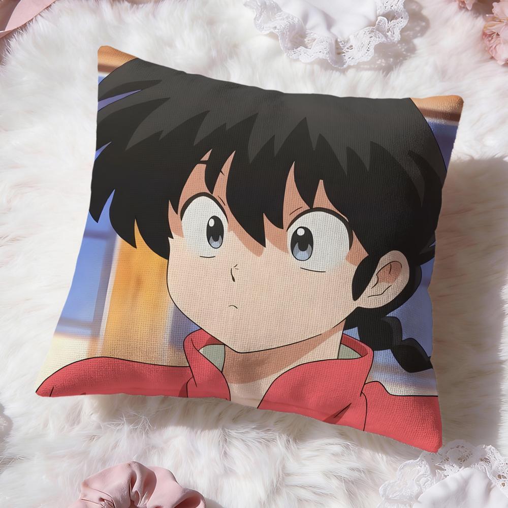 cute anime Ranma Cushion Cover Premium Comfort Reversible Pillow Cove -Two in One Design for Any Room & Car Interior