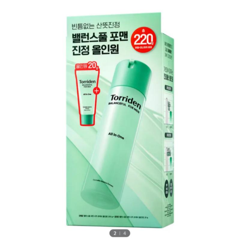 Torriden Balanceful For Men Cica Fresh All-in-One 200g Set (+20g)