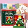 Creative Christmas Gift Building Block Set With Santa Claus And Holiday Theme Designs