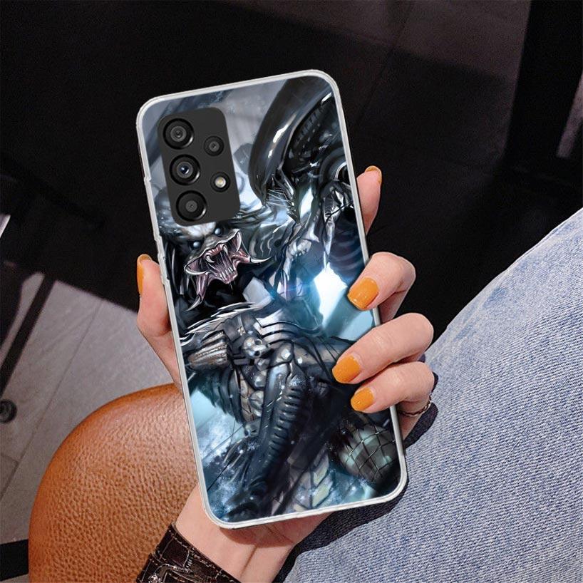 Alien Vs Predator Painted Phone Case For Samsung Galaxy A17 A16 A15 A14 A13 A57 A56 A55 A54 A53 A37 A36 A35 A34 A33 A26 A25 A24
