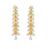 European and American Elegant Temperament Long CZ Dangle Earrings for Women 2022 Fashion Brand Jewelry Design Statement Eardrop