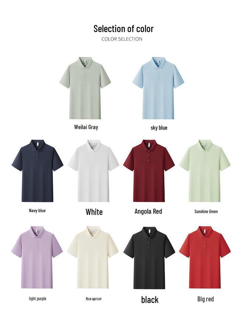 Premium Lyocell Fabric Breathable Polo Shirt with Custom Embroidery