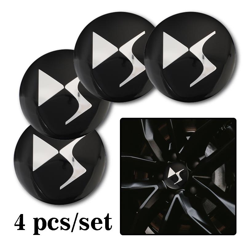 4Pcs 56mm Car Emblem Auto Wheel Center Hub Caps Decal Accessories For DS SPIRIT DS4S DS5 5LS DS3 DS4 DS6 DS7 DS9 WILD RUBIS