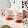 Elegant Red Rose Ceramic Mug