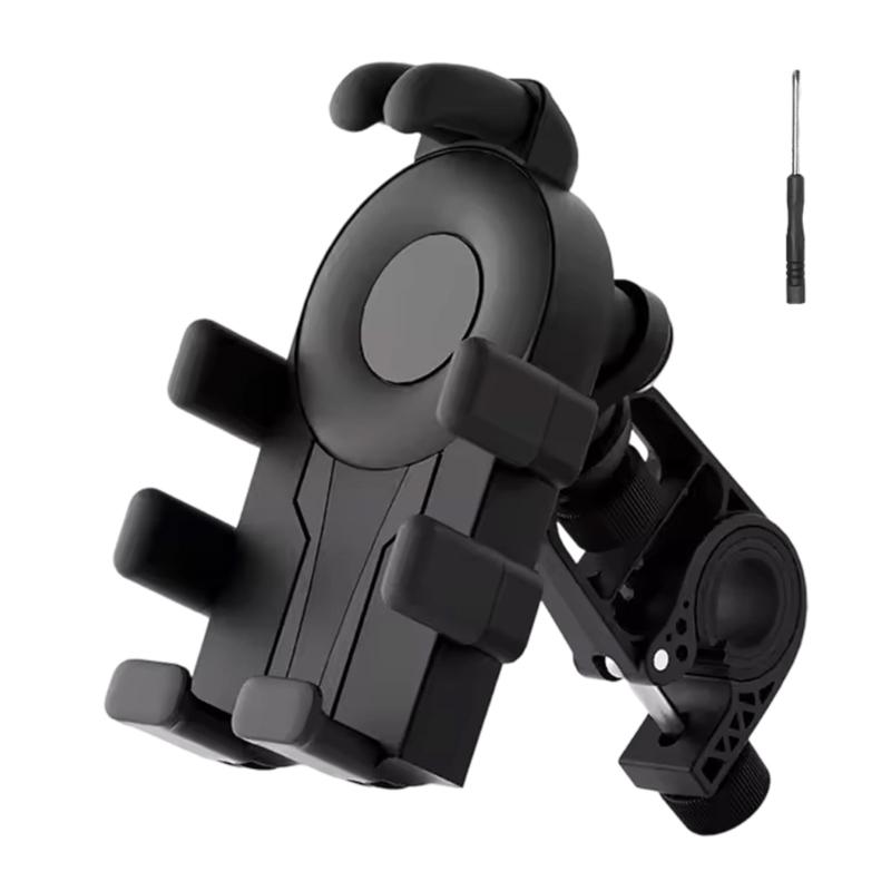 Motorcycle Phone Mount Holder Motorcycle Cellphone Mount, Bike Phone Handlebar Clamp for 4.7-7inch Phone