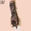 Gloves Foreign Trade Sample Jacquard Rose Mesh Sleeves Women'S Sexy Skin Gloves Rose Pattern