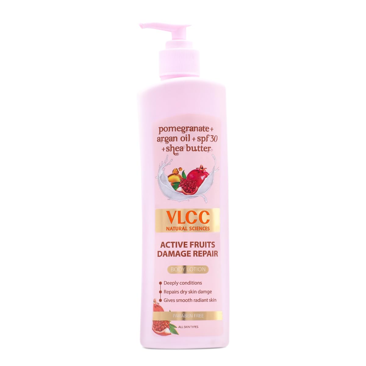 

VLCC Active Fruits Damage Repair Body Lotion SPF 30 PA+++ For Dry Skin Nourishment And Moisture Care 400 ml Pack Of 1