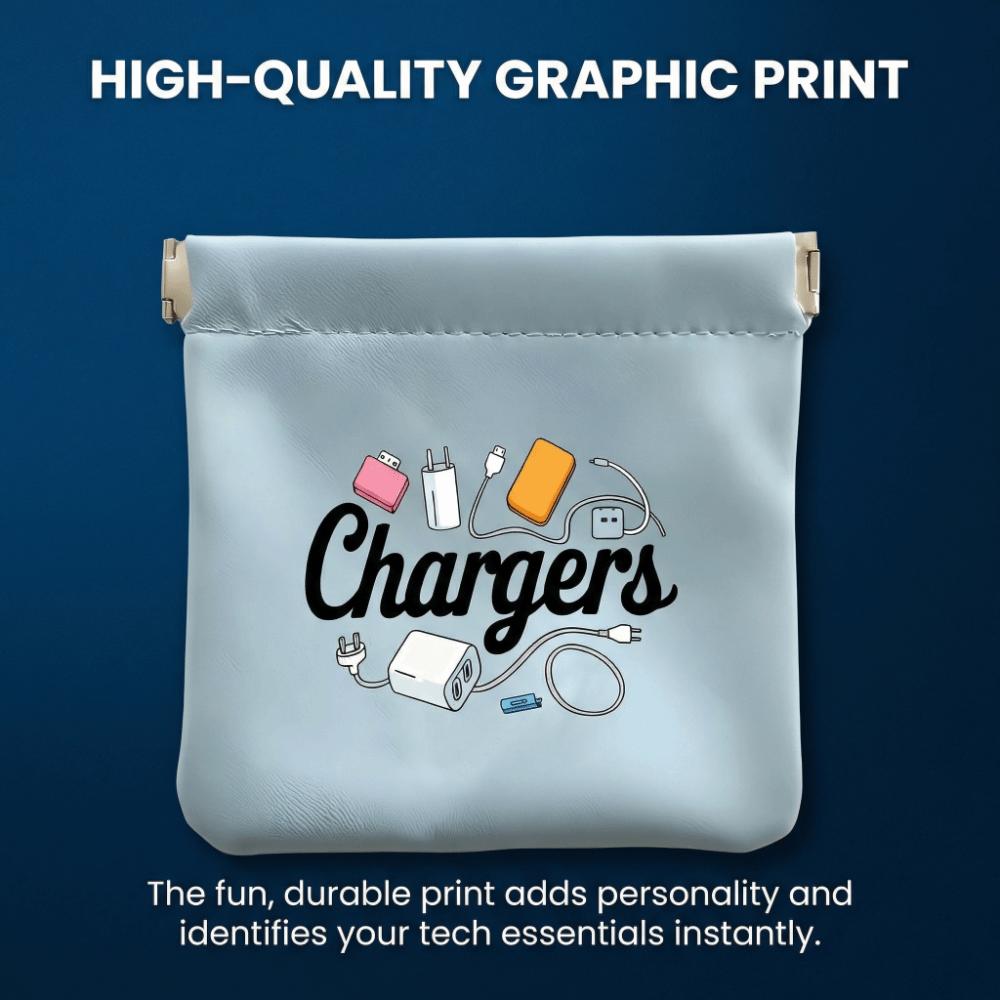 Durable Charger Storage Bag Dust-proof Makeup Lipstick Bag Cable Storage Bag  Space Saving