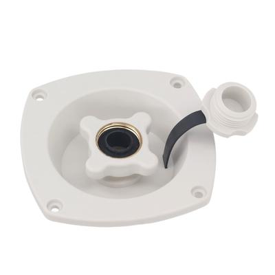 Black Wall Mount Filler Regulator White Fresh Water Injection Port Water Stop Valve  Motorhomes