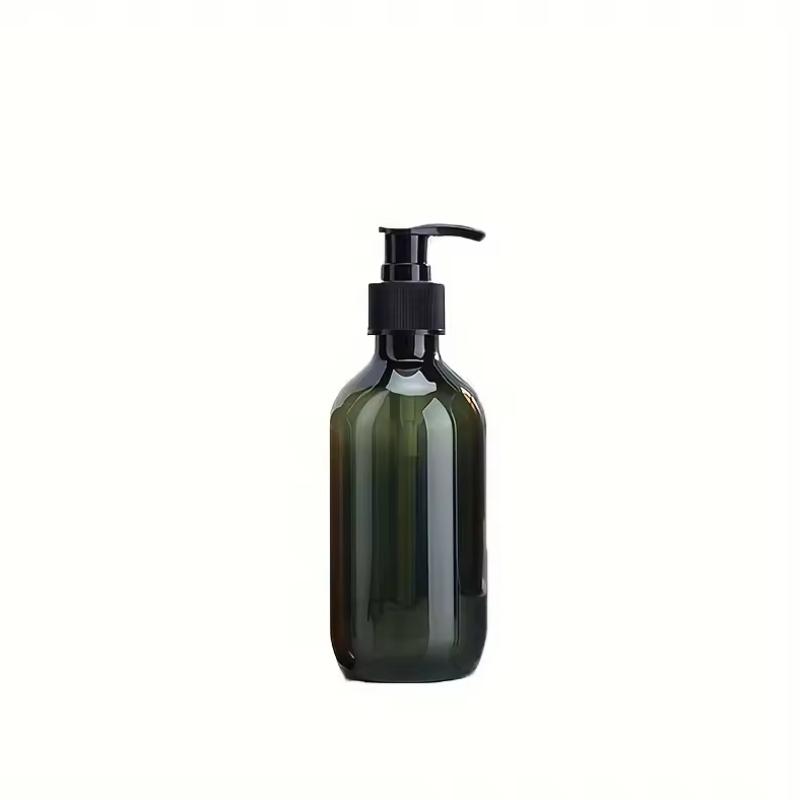 Pump Bottle Dispenser, 300/500ml Empty Plastic Shower Refillable Dispenser Soap Shampoo Pump Dispenser Containers
