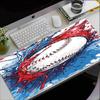Baseball Theme Mouse Pad, Non Slip Rubber Base, Multifunctional Office & Home Decor, Perfect for Workspace Personalization.