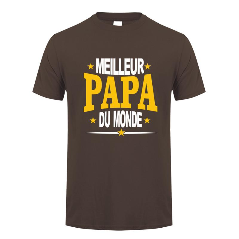 Best Dad In the World T-Shirt Short Sleeve Unisexs French Father Dad T-shirt Papa T-shirt Oz405