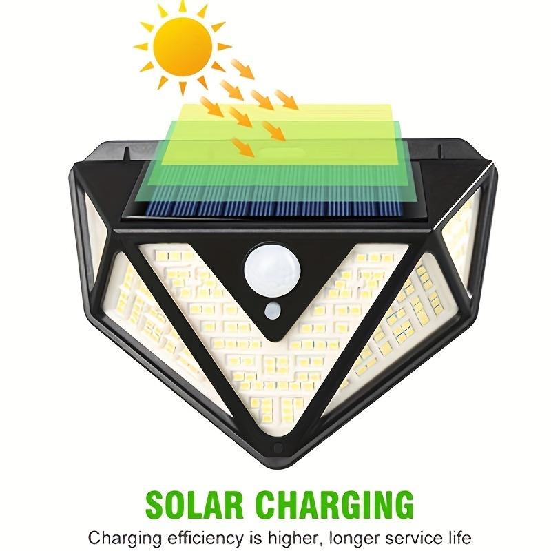 1Pc 166LED Outdoor Solar Wall Lights Street Lights Super Bright 3 Modes Solar Motion Security Lights For Garden Yard Outside SMD