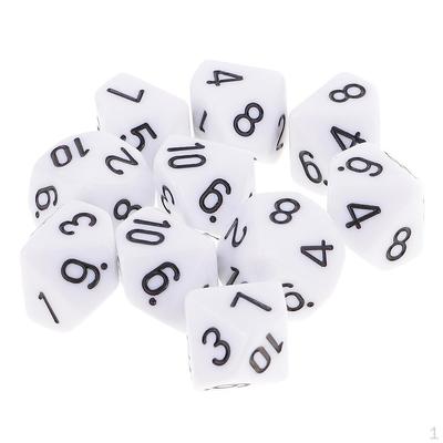 10 Adet Taraflı D10 Akrilik