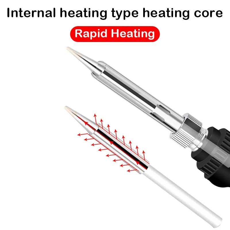 Adjustable Temperature Soldering Iron 15/18-Piece Set, 110V/220V, 60W Professional Welding & Repair Hot Pen Tool