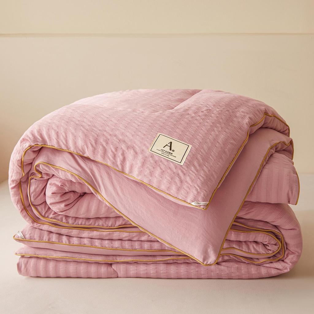 Class A Antibacterial Soybean Fiber All-Season Quilt: Cool Summer Duvet-Insert & Cozy Winter Quilt for Student Dorms