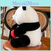Adorable Plush Panda Toy With Pp Cotton Filling For Girls Children Gift Doll