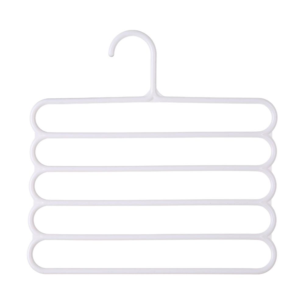 Multi-Layer Pants Rack - Space-Saving, Anti-Slip, and Adjustable Design for Organizing Clothes, Scarves, and Accessories