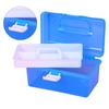 Multipurpose Storage Box with Compartments Plastic Nail Art Organizer Large Capacity Box for Organizing Small Item