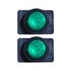 APSMOTIV Pair of Green Position Lamp with 12v Bulbs Suitable for Truck Trailer
