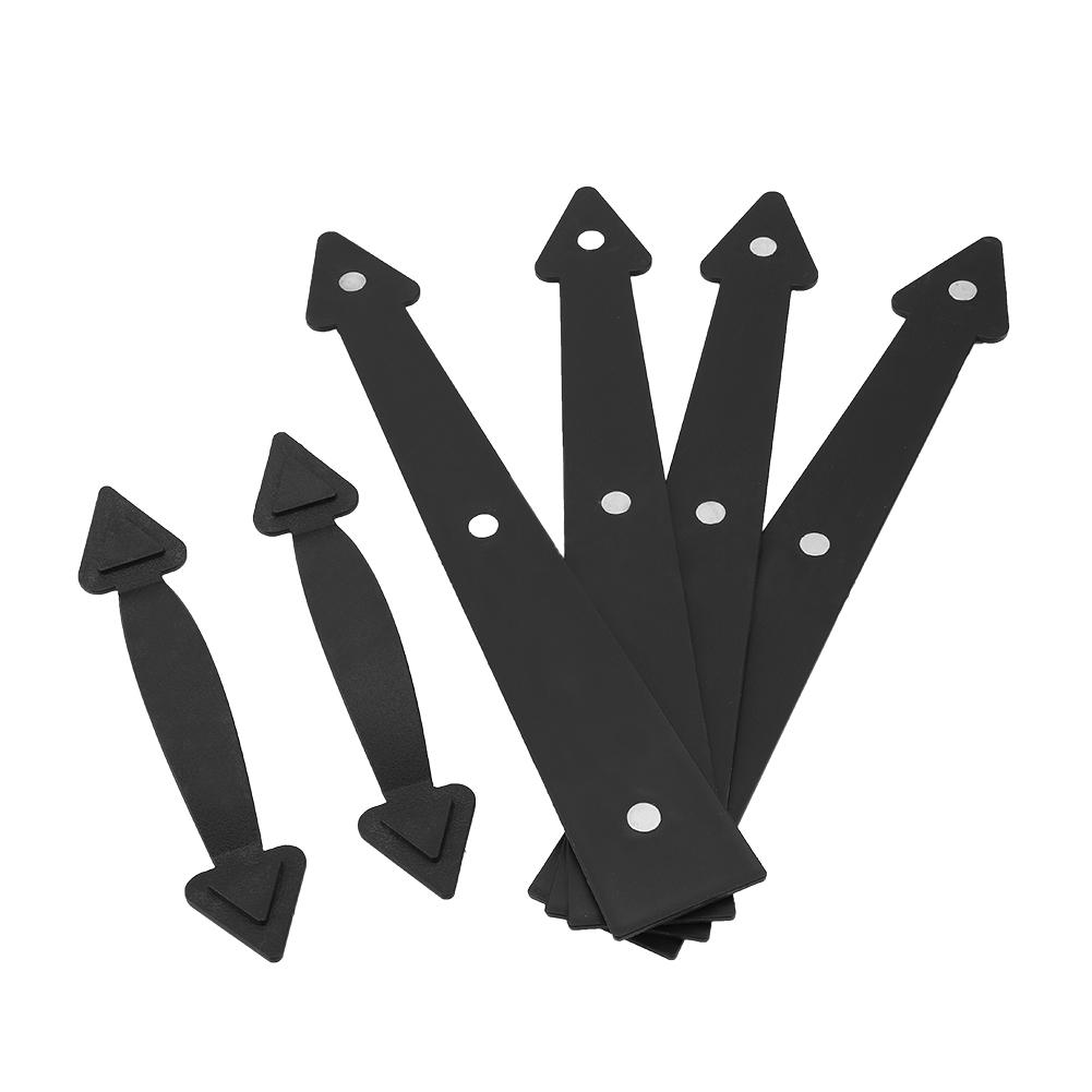 Kit di Ferramenta Decorativa per Porta del Garage a Carrozza per Casa, Cerniere e Maniglie Stile Freccia
