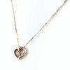 Used Yondoshi 4 Heart Motif Necklace PG Pink Gold Pendant Mele Diamond Necklace K10 Diamond Women's [Used]