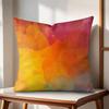 Rainbow Color Cushion Cover Natural Linen Organic Fabric DoubleSided Printing Couch Pillow Covers Home Decor