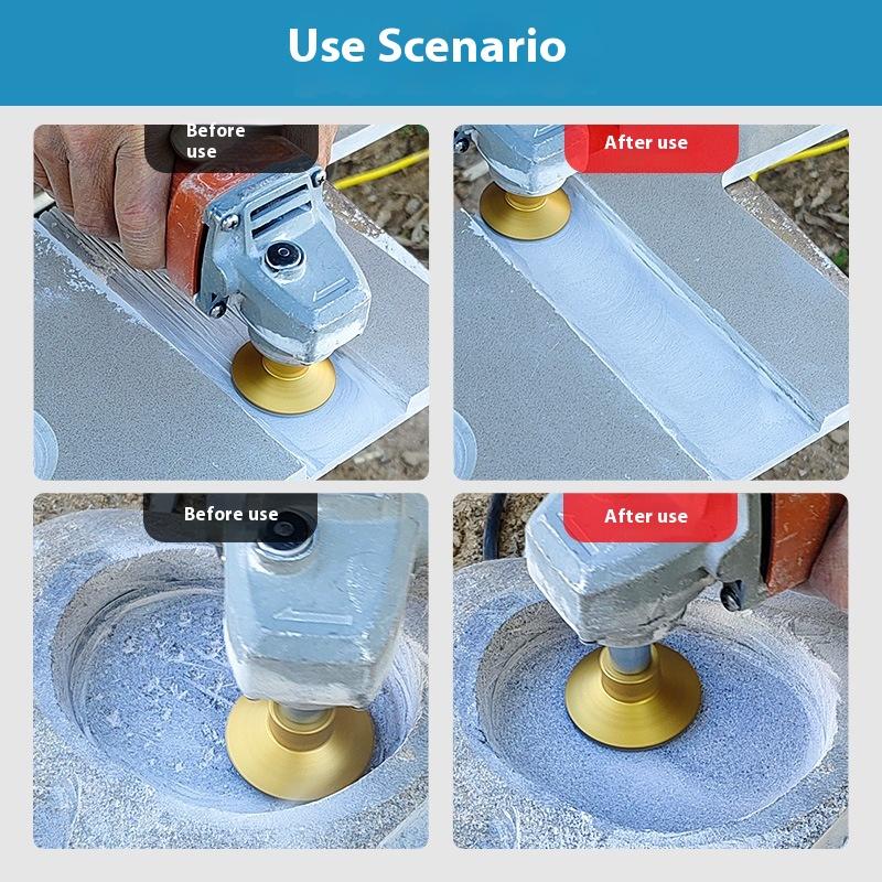 2 Inch Angle Grinder Flat Grinding Head For Stone Marble Quartz Stone Ceramic Tile Trimming Joints Polishing, Sanding Pads