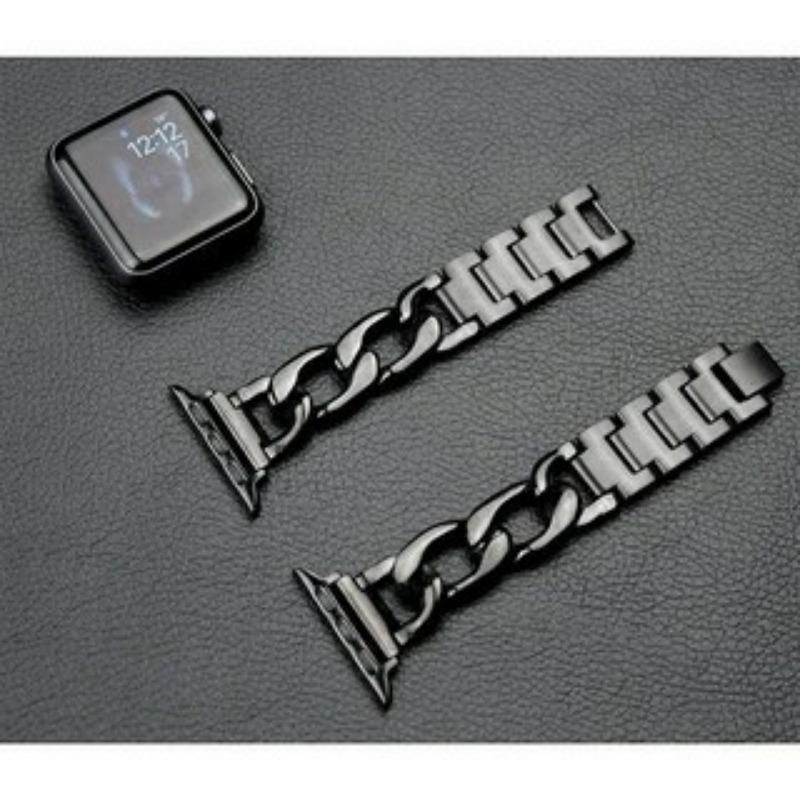 Bracelet de montre à chaîne en Denim en métal pour femme, pour Apple Watch 49mm 45mm 44mm 41mm 40mm, bracelet de montre en acier inoxydable