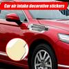 Car Side Vent Sticker 2 Pieces Air Flow Intake Cover Side Vent Decorative Decal Sticker For Vehicle Hood Bonnet Engine Truck