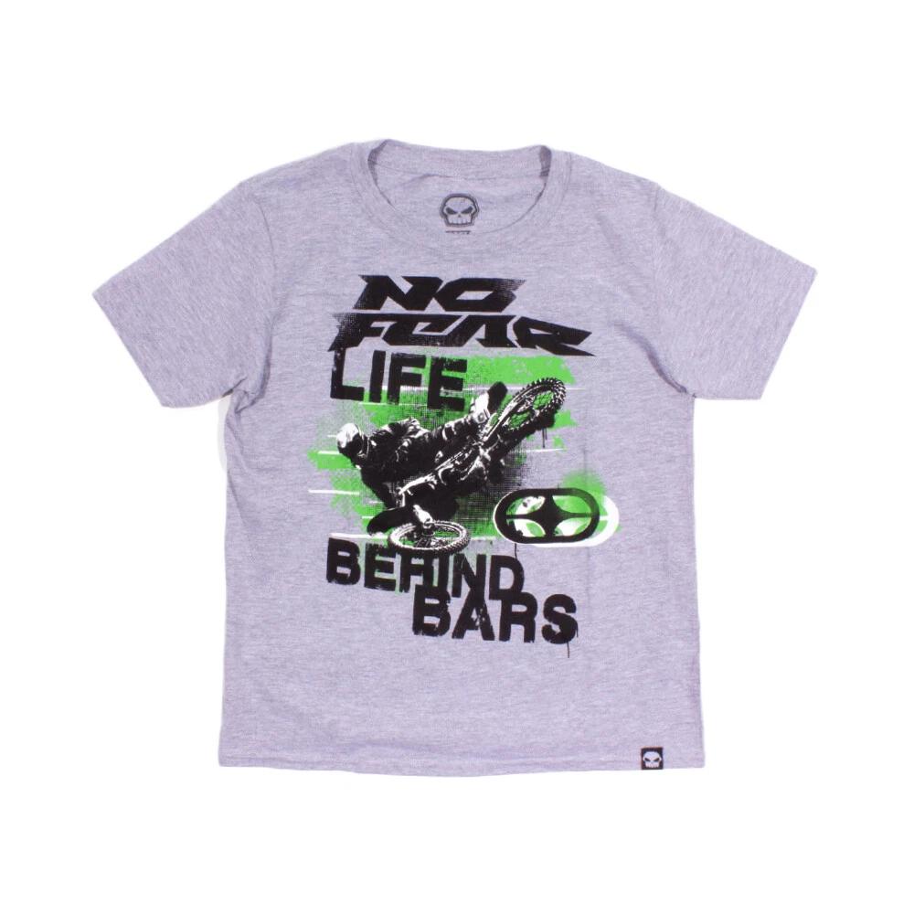 No Fear KIDS Grey  Behind Bars  T-Shirt 3XL
