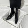 Μόδα Γυναικεία Ψηλοτάκουνα Μποτάκια Αστραγάλου Μυτερή Μύτη Μόδα Παπούτσια Σχεδιαστή Κομψές Γυναικείες Γόβες Νέα Χειμερινά Πολυτελή Φόρεμα Chelsea Μπότες Γυναικείες
