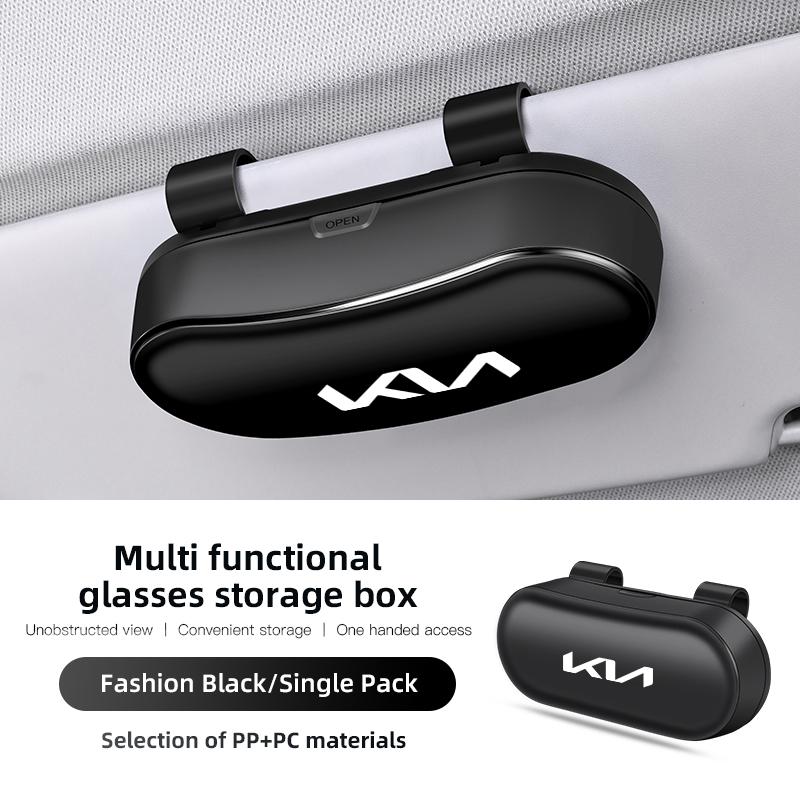 BTSOM1 Car Glasses Box Portable Auto Sunglasses Holder Eyeglass Case For KIA K5 K9 Sorento Ceed Sportage Carnival Stinger Forte Niro