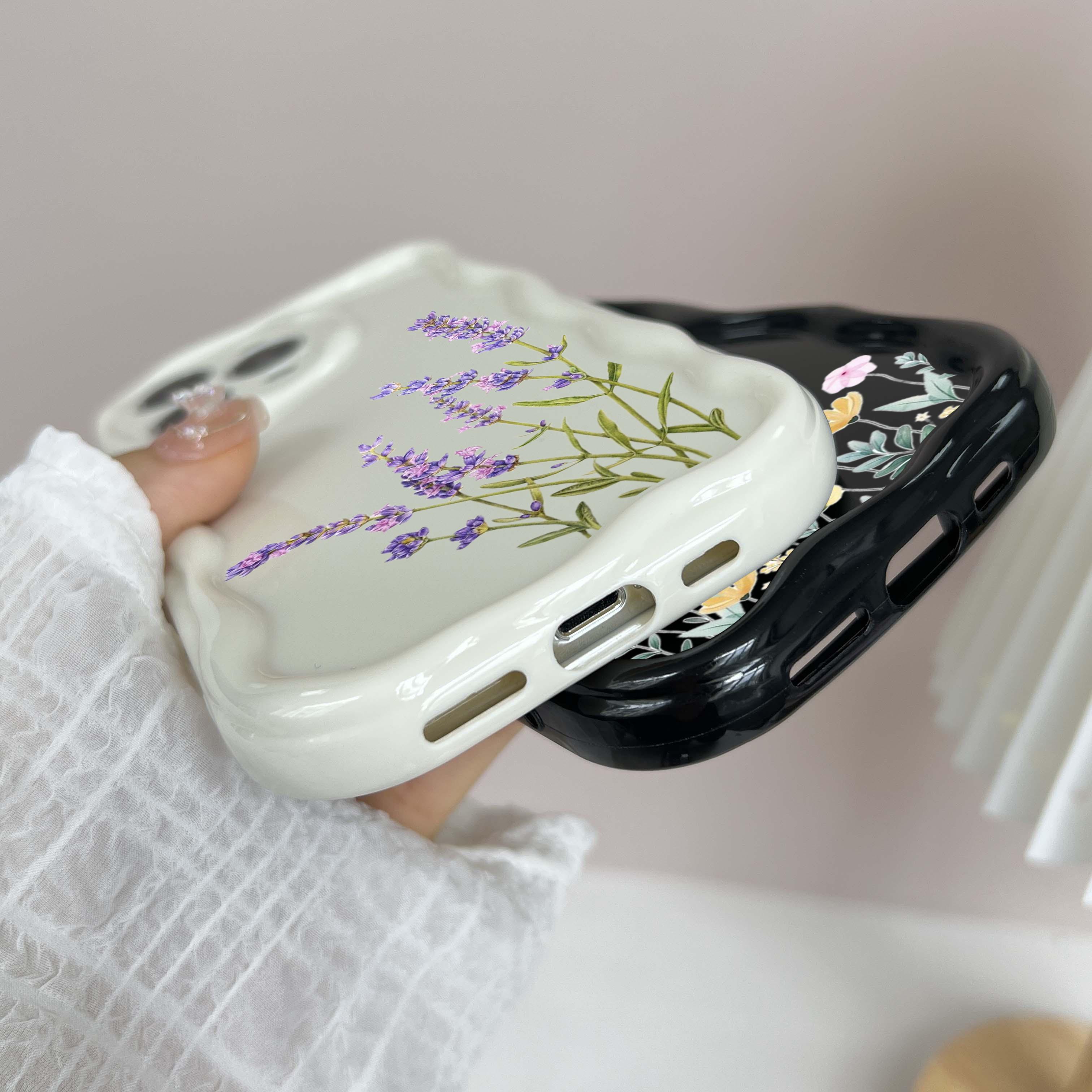 N86 Маленький свежий цветок бабочка Мягкие волнистые чехлы для телефонов для Samsung A54 — фото 9