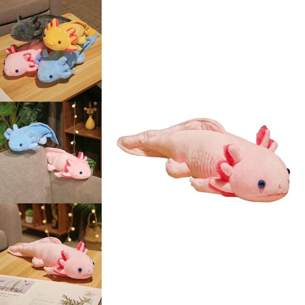 Axolotl Plüschtier Weich und Kuschelig Hexagonales Dinosaurierspielzeug für Kinder