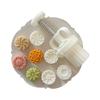 20g Cute Flower Shape Plastic Mooncake Mold Mooncake Mold DIY Baking Accessories