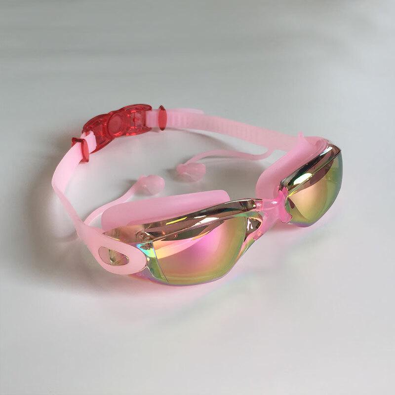 MDNG Fashion Integrated Earplug Silicone Swimming Goggles