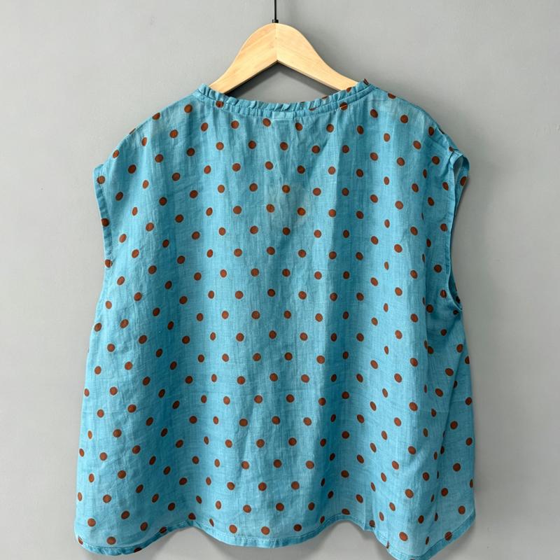 DIMANAF 2026 Summer Women Plus Size New Blouse Shirt Fashion Sleeveless Cotton Casual Loose Lady Tank Tops Tees Print