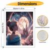 Disney Cinderella Castle moon painting kit handmade diy gift home decoration princess starry sky art aesthetic bedroom wall decor 12345