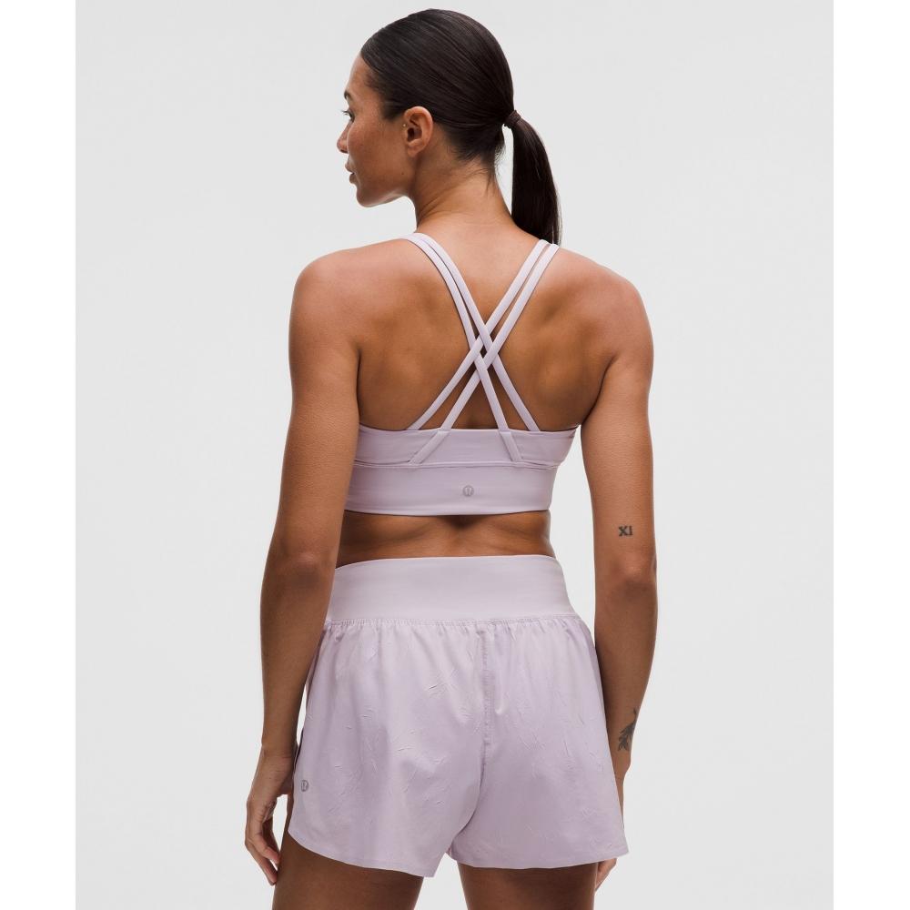 Lululemon Energy Longline Bra  MeDium Support  B D Cups Faint lavenDer