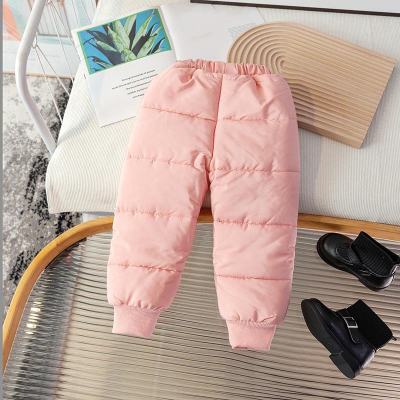 

Мальчики Девочки Брюки из овечьей шерсти Детские Утепленные Пуховые Брюки Детские Зимние Утепленные Брюки-Поддева Малышовые Теплые Спортивные Штаны 80cm розовый