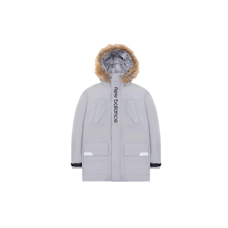 Пуховики New Balance Мужские Серые С капюшоном Умеренные Другие AMJ04356-GR XL
