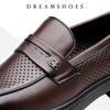 2025 High Quality Men Business Shoes Italian Handmade Shoes Genuine Leather Loafers Slip-ons Men Casual Footwear