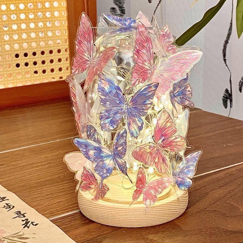 Romantic Qixi Butterfly Lamp Gift Set for Girls & Couples: Decor & Birthday Surprise