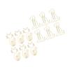 100Pcs Gold Paper Clips Metal Rustproof Plating Process Gold Fadeless Widely Used Cute Paper Clips f