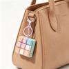 Cute 9 Keys Keyboard Keychain Stress-Relief Toys Clicking Keyboard Toy DIY Button Keycap Keyring Birthday Gifts for Friends Kids