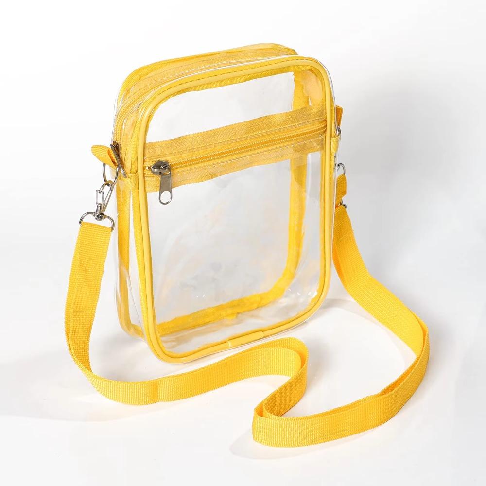Adjustable Shoulder Strap Crossbody Bag Large Capacity Transparent Messenger Bag  Travel