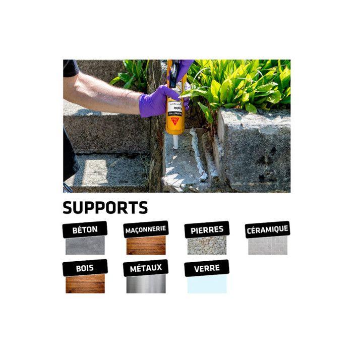 Mastic colle SIKA Sikaflex 143 Rapide - Blanc - 290ml - 639976